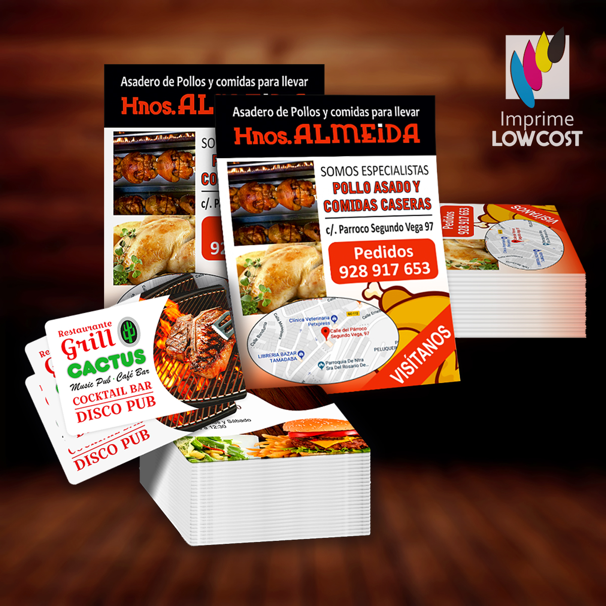 1.000 Tarjetas + 4.000 Flyers A5