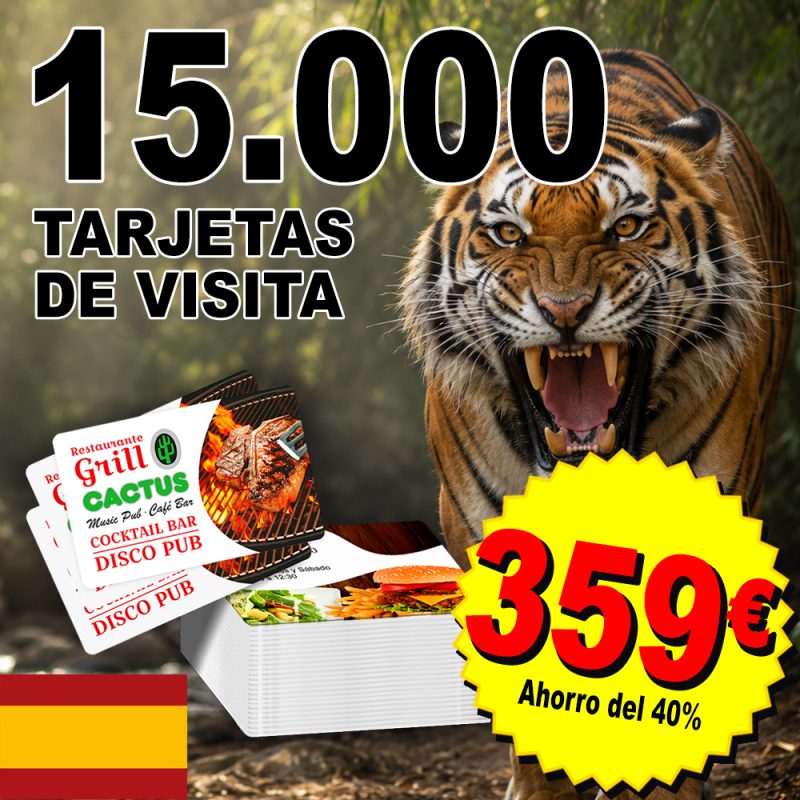 PACK EMPRESA 15.000 Tarjetas de visita